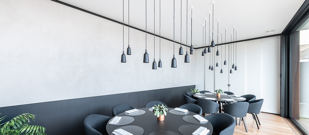 Spanplafond en spanwanden horeca
